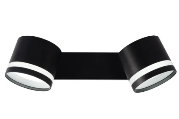 Бра Schaffner Argento 4505-2В, цвет черный, 2xGX53/15Вт