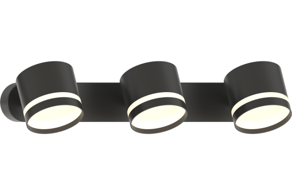 Бра Schaffner Argento 4505-3В, цвет черный, 3xGX53/15Вт