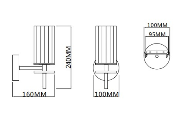 Бра Schaffner Arrimo 4345-1В, цвет хром, 1xE14/40Вт