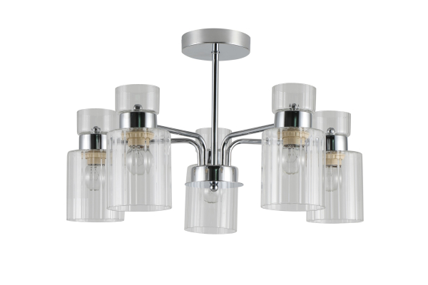 Люстра Schaffner Balardo 4360-5, цвет хром, 5xE27/40Вт