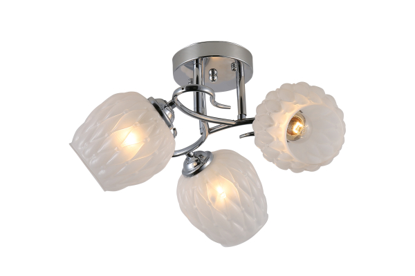 Люстра Schaffner Barato 4675-3, цвет хром, 3xE27/40Вт