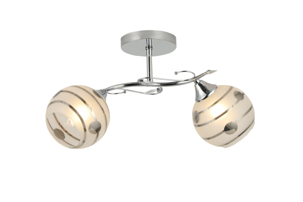 Люстра Schaffner Bina 4625-2, цвет хром, 2xE27/40Вт