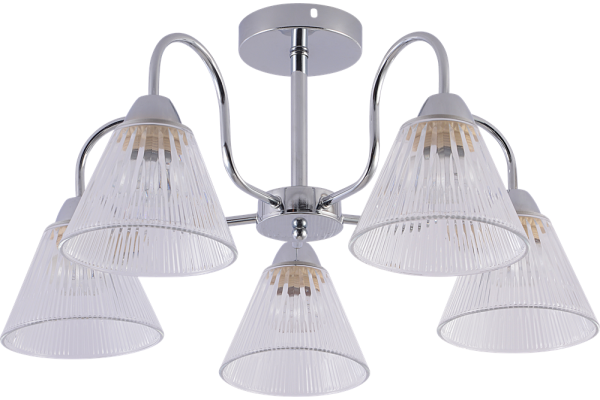 Люстра Schaffner Cerca 4445-5, цвет хром, 5xE27/60Вт