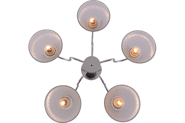 Люстра Schaffner Cerca 4445-5, цвет хром, 5xE27/60Вт