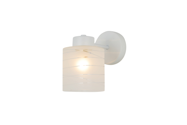 Бра Schaffner Cruzado 4560-1В, цвет белый, 1xE27/40Вт