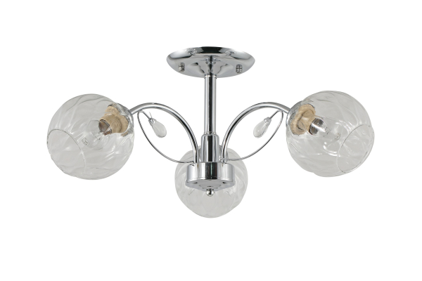 Люстра Schaffner Diario 4315-3, цвет хром, 3xE27/40Вт