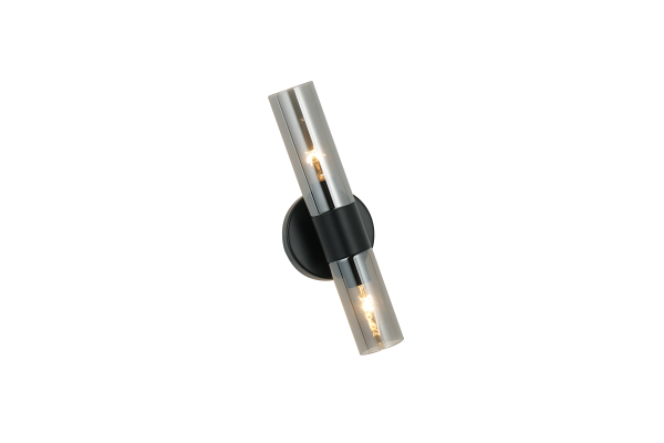 Бра Schaffner Dolore 4380-2В, цвет черный, 2xE14/40Вт