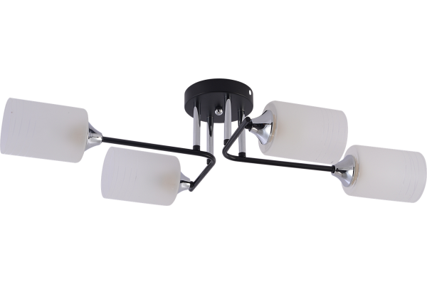Люстра Schaffner Escrito 4230-4, цвет черный/хром, 4хE27/60Вт