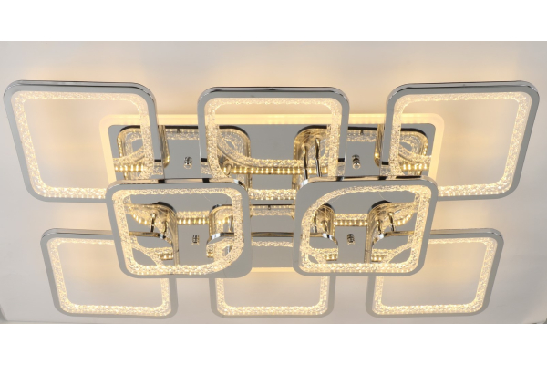 Люстра Schaffner Escudo Chrome 39047-6+2-DA+TL, LED 288W+66W, с пультом