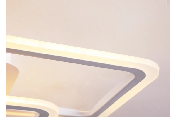 Люстра Schaffner Estero 39205-4+4, LED 168Вт, пульт ИК
