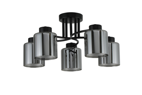 Люстра Schaffner Freddo 4575-5, цвет черный, 5xE27/40Вт