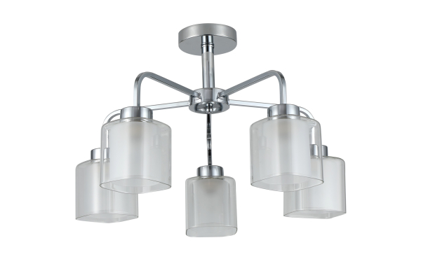 Люстра Schaffner Lacusto 4340-5, цвет хром, 5xE27/40Вт