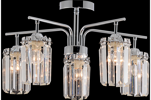 Люстра Schaffner Ladra 4250-5, цвет хром, 5хE27/60Вт