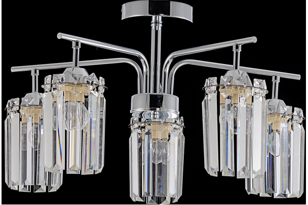 Люстра Schaffner Ladra 4250-5, цвет хром, 5хE27/60Вт