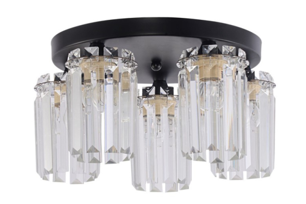 Люстра Schaffner Limitado 4160-5, цвет черный+хром, 5хE27/60Вт
