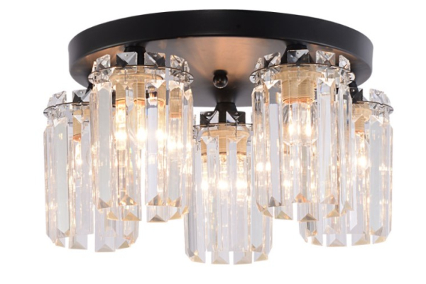 Люстра Schaffner Limitado 4160-5, цвет черный+хром, 5хE27/60Вт