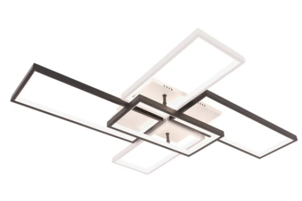 Люстра Schaffner Martillo 4190-5, цвет белый+черный, LED 206Вт, пульт ИК