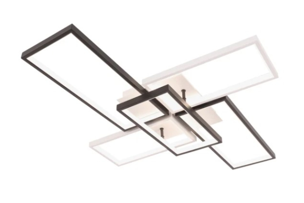 Люстра Schaffner Martillo 4190-5, цвет белый+черный, LED 206Вт, пульт ИК