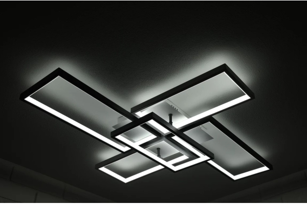 Люстра Schaffner Martillo 4190-5, цвет белый+черный, LED 206Вт, пульт ИК