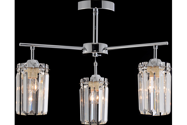 Люстра Schaffner Minni 4145-3, цвет хром, 3хE27/60Вт