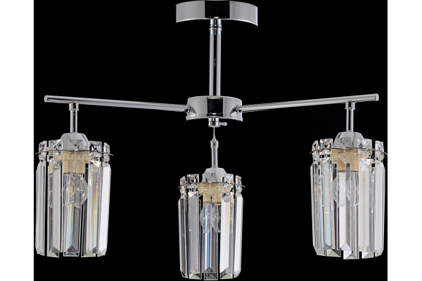 Люстра Schaffner Minni 4145-3, цвет хром, 3хE27/60Вт
