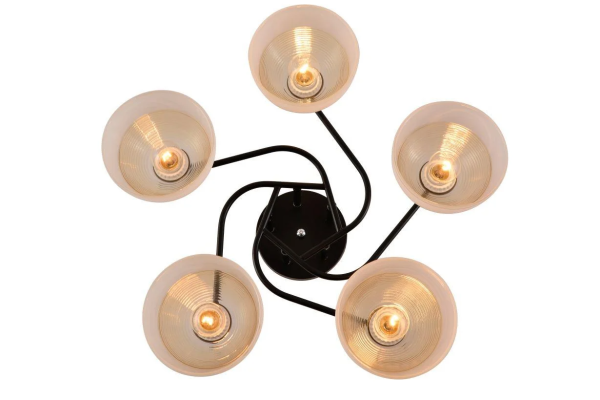 Люстра Schaffner Raton 3550-5 BK+CR, 5xE27/60W