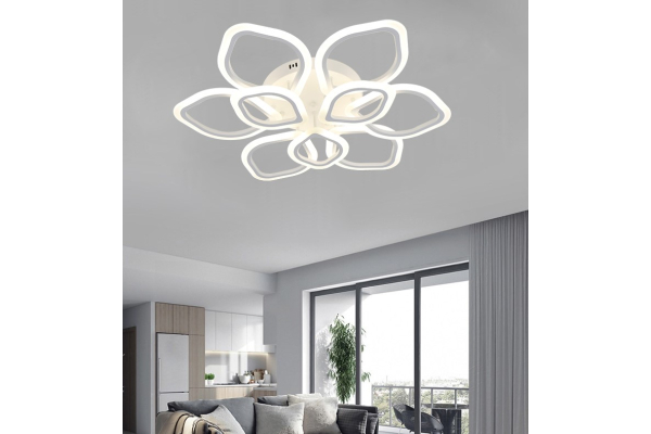 Люстра Schaffner Ruido 39207-6+3, LED 174Вт, пульт ИК