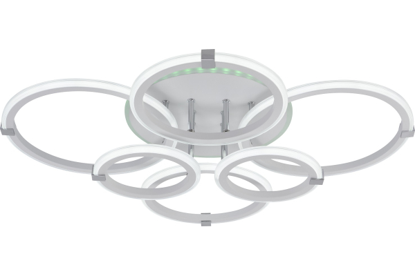 Люстра Schaffner Rustico 3375-2+2+2 TL RGB WH+CR, LED 140W+8W IR