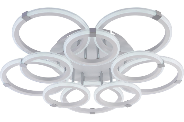 Люстра Schaffner Rustico 3375-5+5 WH+CR, LED 200W IR