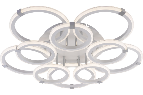 Люстра Schaffner Rustico 3375-5+5 WH+CR, LED 200W IR