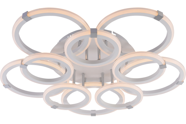 Люстра Schaffner Rustico 3375-5+5 WH+CR, LED 200W IR
