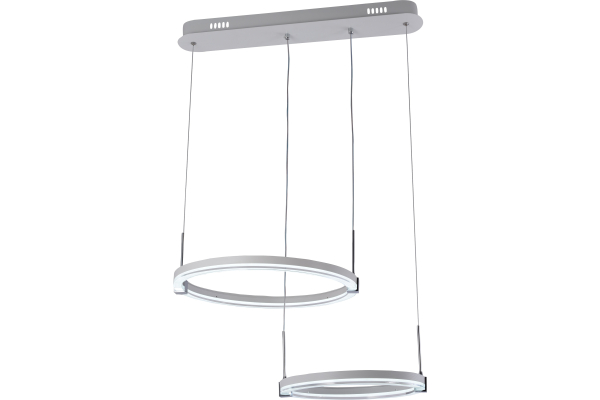 Люстра Schaffner Storia 3420-2L WH+CR, LED 76W IR