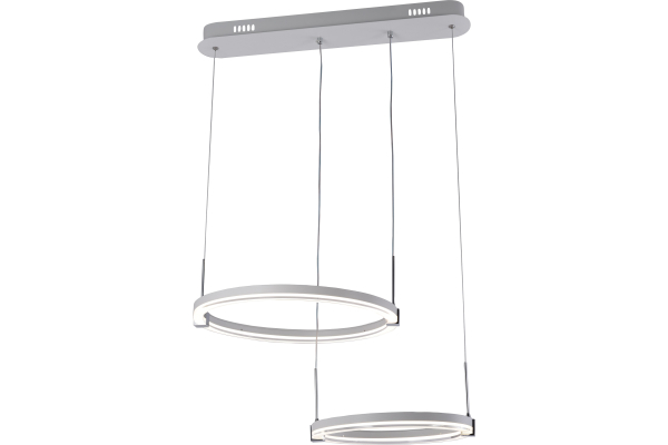 Люстра Schaffner Storia 3420-2L WH+CR, LED 76W IR
