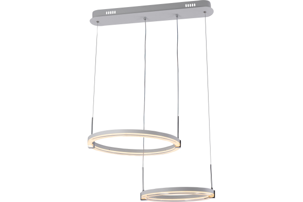 Люстра Schaffner Storia 3420-2L WH+CR, LED 76W IR