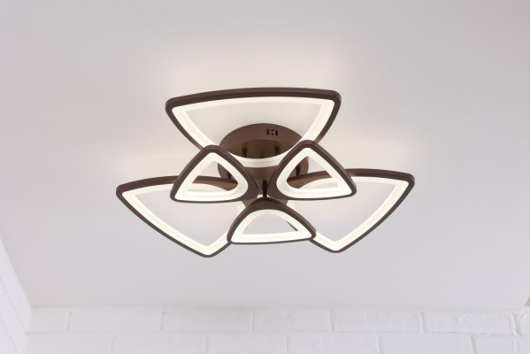 Люстра Schaffner Tinte 21900-3+3 Coffee, LED 174W
