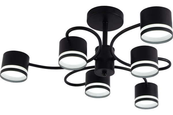 Люстра Schaffner Unione 4495-6, цвет черный, 6хGX53/15Вт