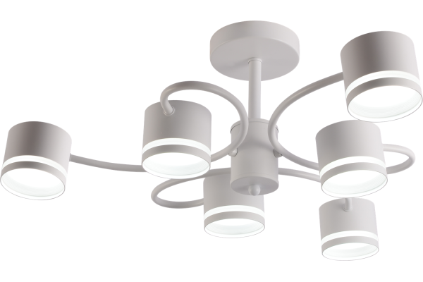 Люстра Schaffner Unione 4495-6, цвет белый, 6хGX53/15Вт