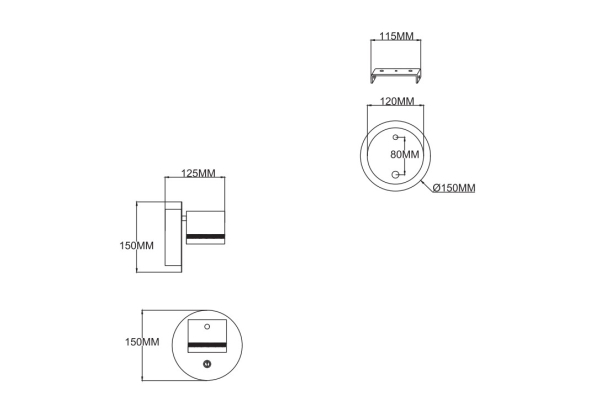 Бра Schaffner Versi 4455-1В, цвет белый, 1xGX53/15Вт