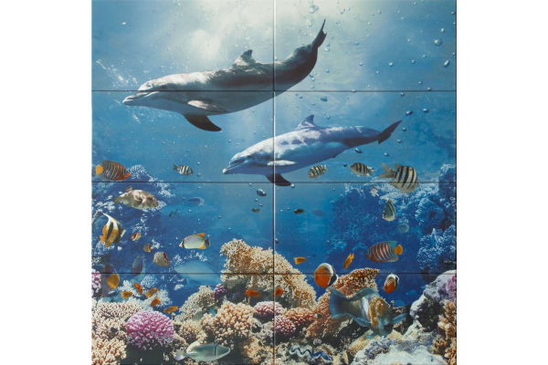 Панно Mural Dolfins (8) 100x100
