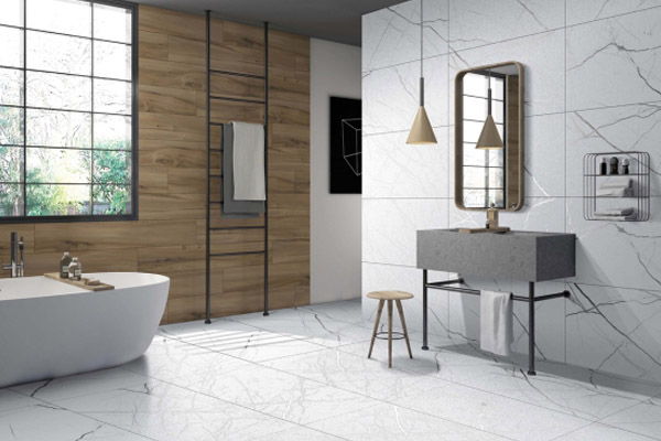 Ванная комната в частном доме - 17