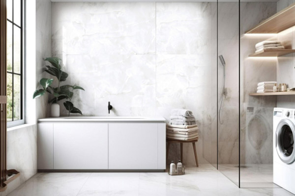 Ванная комната в частном доме - 21