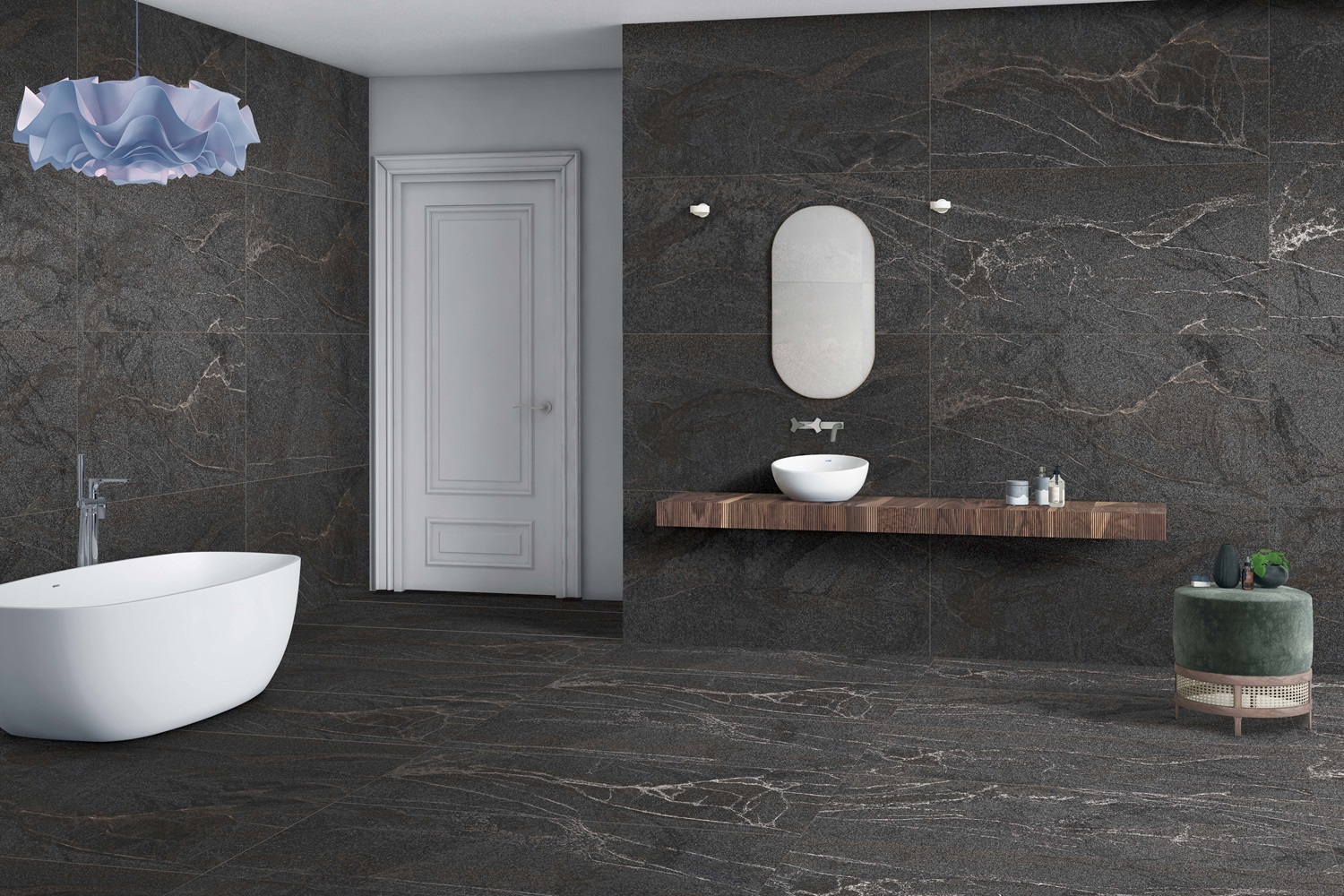 Ванная комната в частном доме - 18