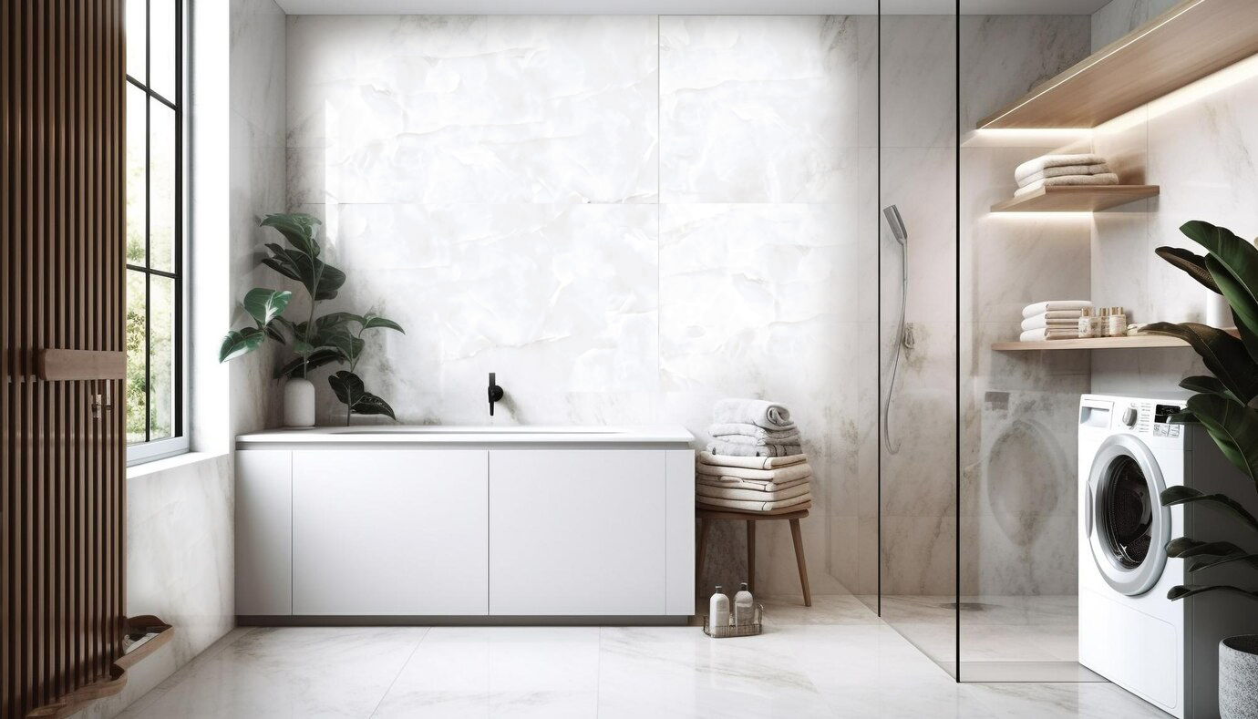 Ванная комната в частном доме - 21