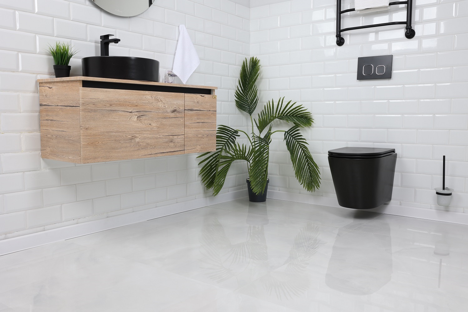 Ванная комната в частном доме - 24