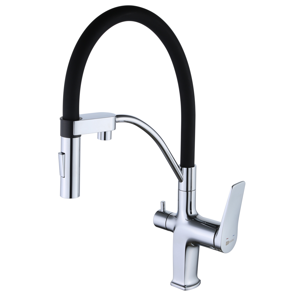 Lemark Comfort — смеситель с фильтрованной водой Кухонный смеситель Lemark Comfort из латуни с подачей питьевой воды