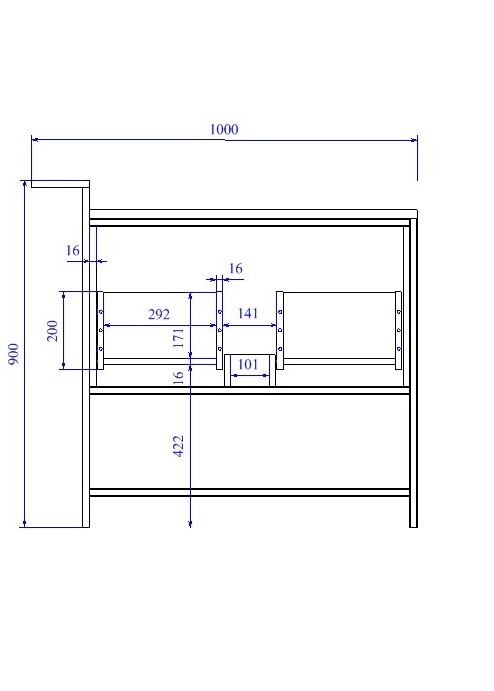 Тумба под раковину напольная botanique 100 для crea 50 зеленый